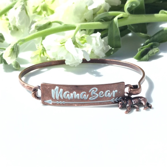 Mama Bear Copper Tone Bracelet - Picture 2 of 7